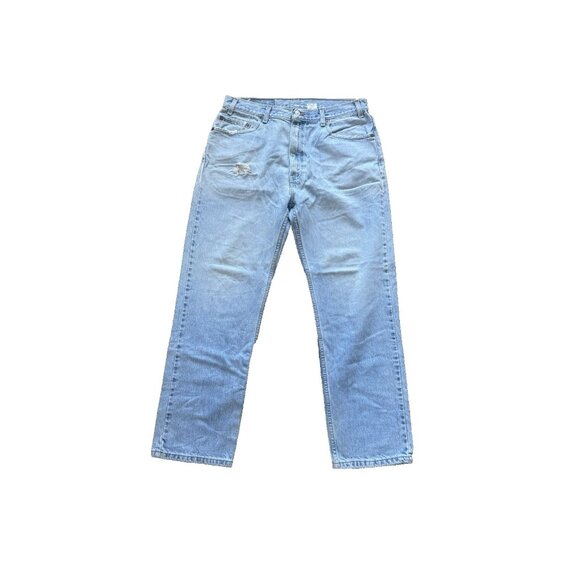 VTG Levis Jeans Men 36x30 Blue 505 Regular Straight American Workwear Med Denim - Picture 1 of 8